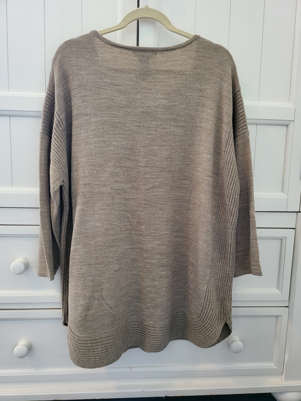 DESIGN History Taupe Knit Sweater, 2X - Picture 2 of 3